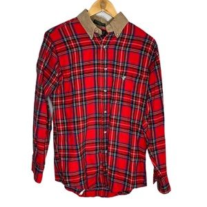 Vintage Flying Scotsman Hunting Flannel Shirt Size Medium